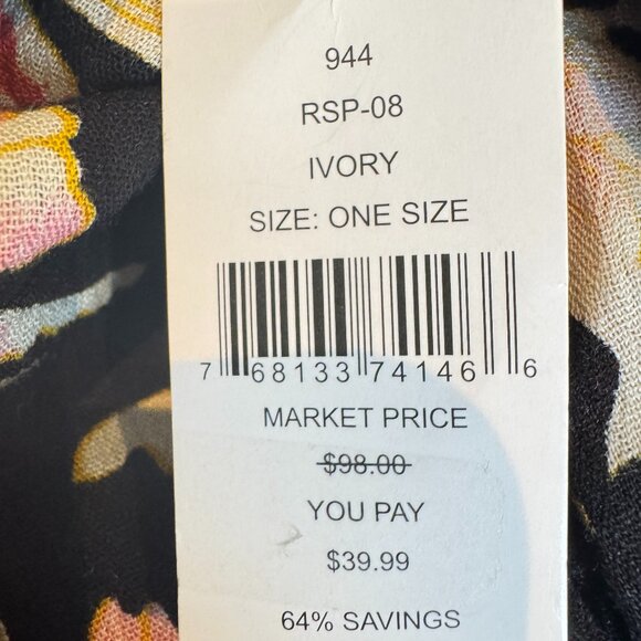 NEW w/ Tags Roffe Floral Beach Cover Up - Picture 7 of 8